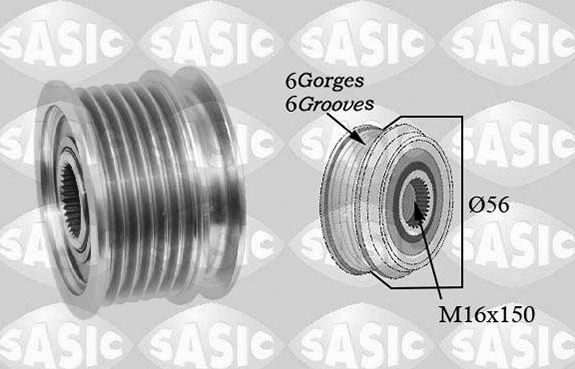 Муфта генератора обгонная Sasic для Mercedes-Benz T1 1988-1996. Артикул 1676024