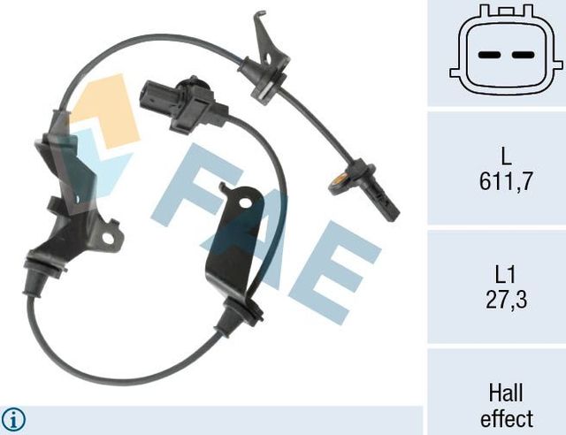 Датчик ABS FAE передний левый для Honda Accord IX 2014-2026. Артикул 78630