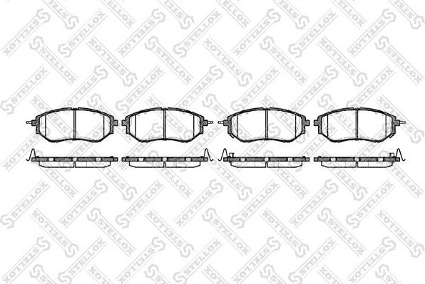 Тормозные колодки Stellox. Артикул 1148 002-SX