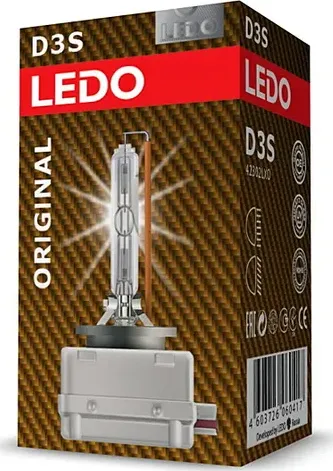 Лампа D3S 4300К LEDO Original. Артикул 42302lxo