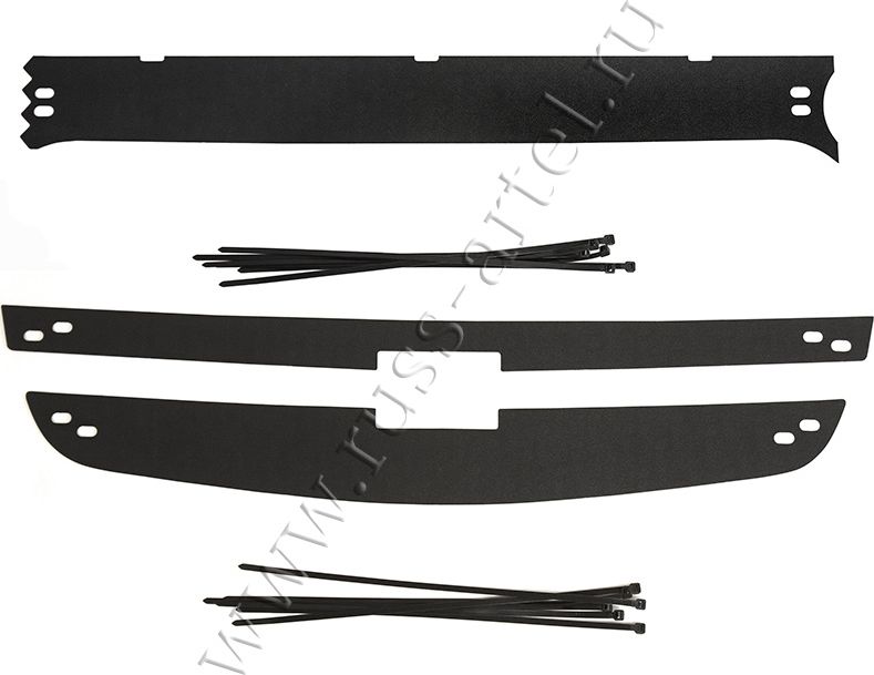 Зимняя заглушка (утеплитель) Русская Артель решетки радиатора и переднего бампера для Chevrolet Niva I Bertone 2009-2020. Артикул ZRC-132602