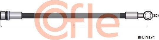Тормозной шланг Cofle. Артикул 92.BH.TY174