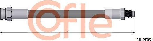 Тормозной шланг Cofle задний для Citroen Jumper I 2000-2006. Артикул 92.BH.PE051