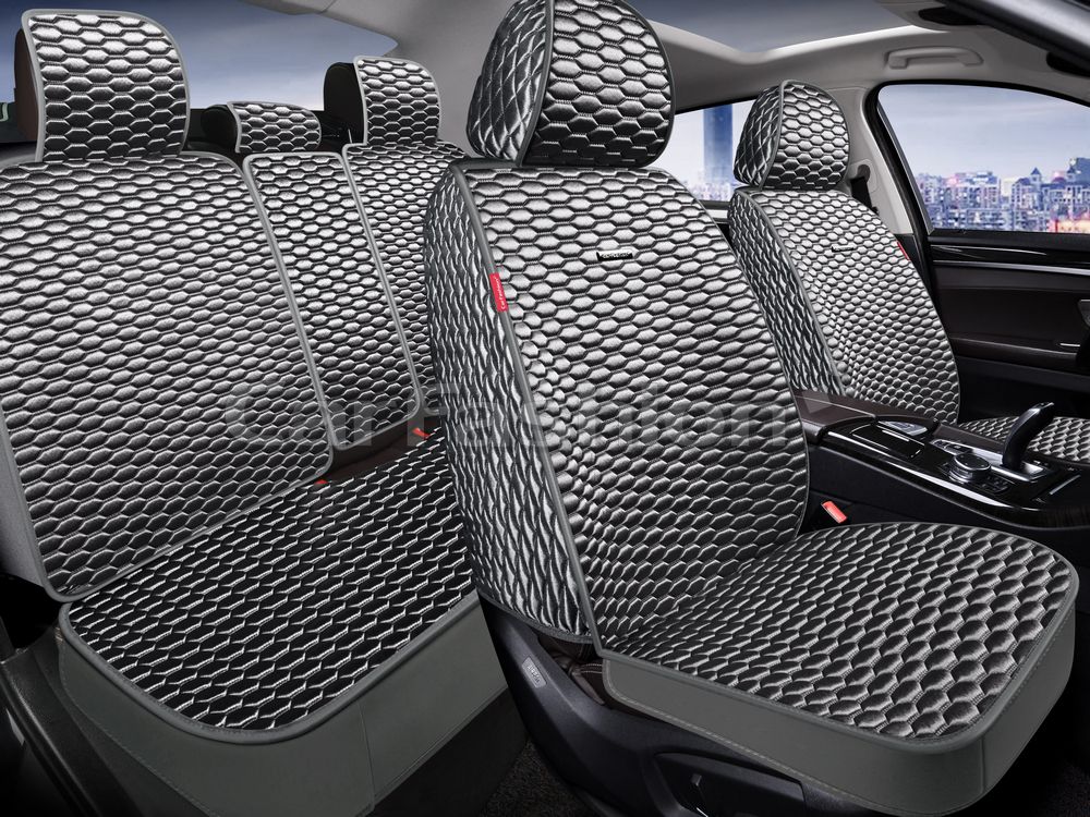 Накидки универсальные Atlas Plus для авто, цвет Серый/Серый/Серый. Артикул 27345