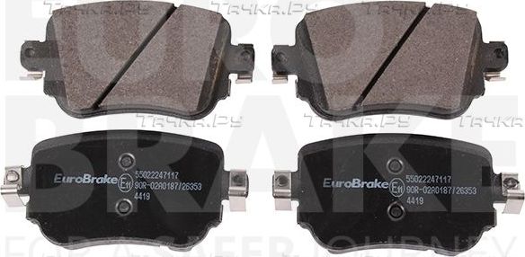 Тормозные колодки Eurobrake. Артикул 55022247117