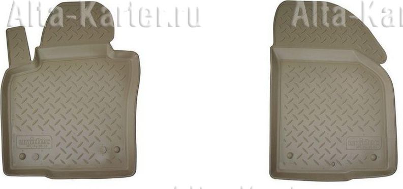 Коврики Норпласт для салона (2 передних) Nissan Qashqai I 2007-2013. БЕЖЕВЫЕ. Артикул NPA10-C61-600Beige
