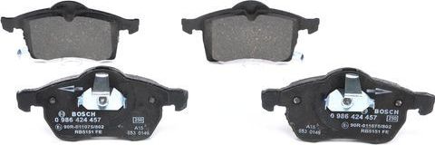 Тормозные колодки Bosch. Артикул 0 986 424 457