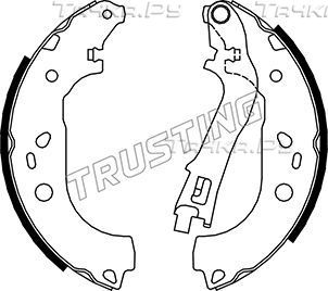 Тормозные колодки Trusting задние для Lancia Musa I 2004-2012. Артикул 034.112