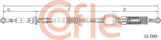 Трос переключения передач КПП Cofle. Артикул 92.12.7285