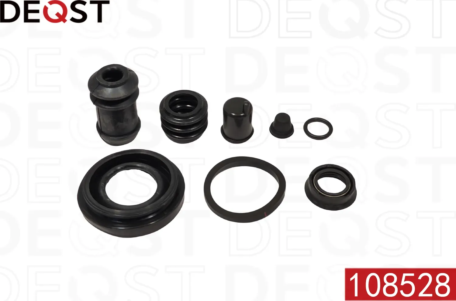 Ремкомплект тормозного суппорта заднего (для поршня O 30 mm  суппорт NBK). MAZDA 323 (BA/BG) 89-98 / (Deqst). Артикул 108528