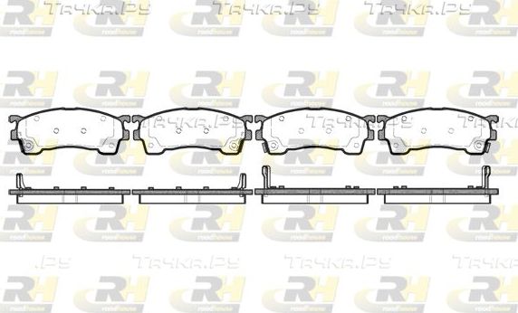 Тормозные колодки RoadHouse передние для Mazda MX-6 1994-1997. Артикул 2415.04