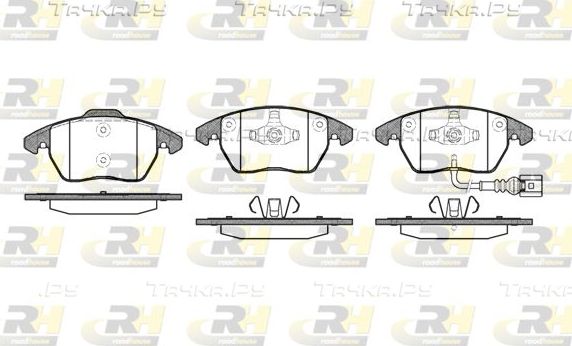 Тормозные колодки RoadHouse передние для Audi A1 I (8X) 2010-2018. Артикул 21030.01