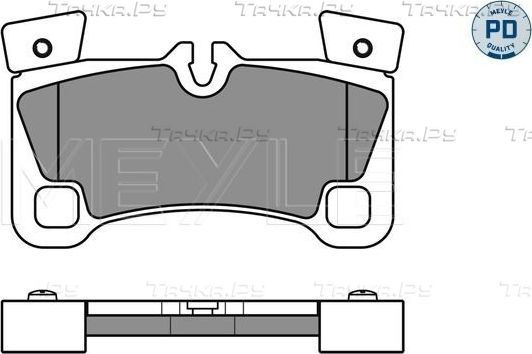 Тормозные колодки Meyle PD задние для Audi Q7 I (4L) 2010-2015. Артикул 025 242 9616/PD