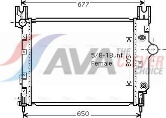Радиатор охлаждения двигателя AVA. Артикул CR2091