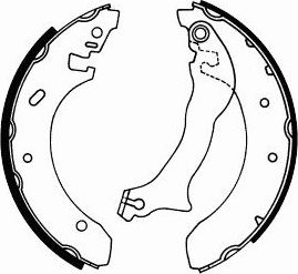 Тормозные колодки (стояночная тормозная система) SCT-Germany. Артикул SS 524