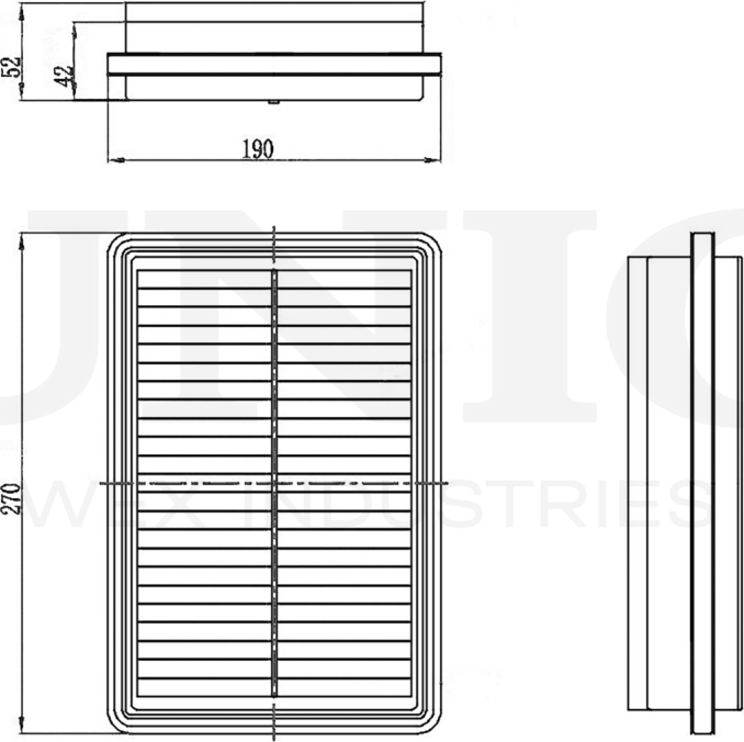 Фильтр воздушный (Unio). Артикул FLT-10226