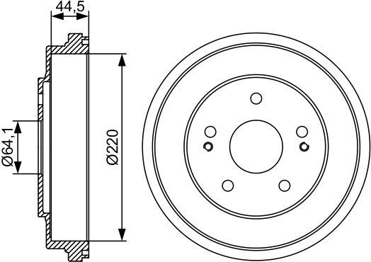 Тормозной барабан Bosch. Артикул 0 986 477 147