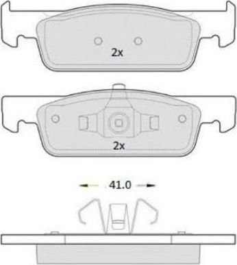 Тормозные колодки Fremax передние для Smart Forfour II (W453) 2014-2026. Артикул FBP-1893