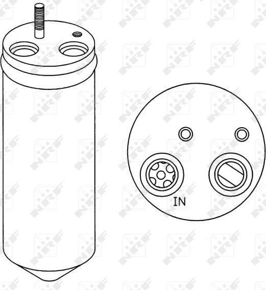 Осушитель кондиционера NRF EASY FIT для Daewoo Lanos 1997-2008. Артикул 33148