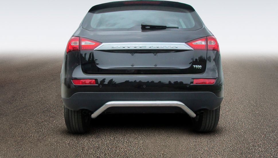 Защита Slitkoff заднего бампера d57 скоба для Zotye T600 2015-2026. Артикул ZOT-007