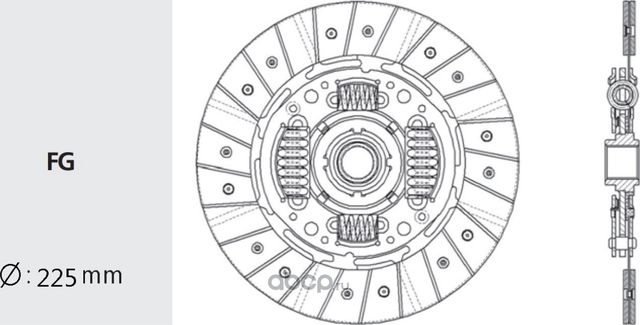 Диск сцепления (Valeo). Артикул SB03