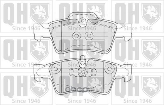КОЛОДКИ ТОРМОЗНЫЕ ДИСКОВЫЕ, КОМПЛЕКТ (QH). Артикул BP1525