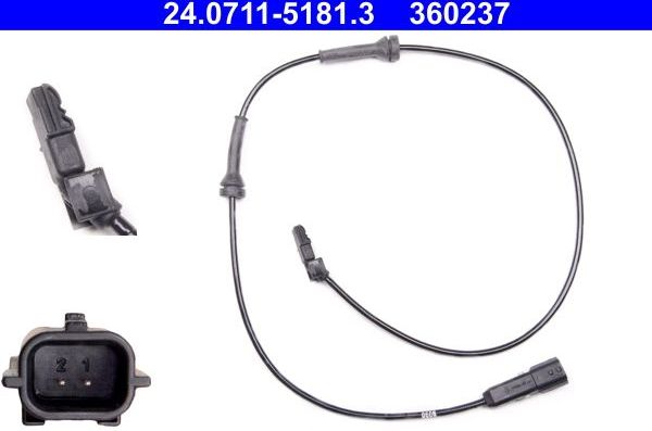 Датчик ABS ATE для Renault Grand Scenic II 2004-2009. Артикул 24.0711-5181.3