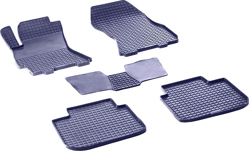 Коврики резиновые Seintex с узором сетка для салона Subaru Outback IV 2010-2014. Артикул 84874