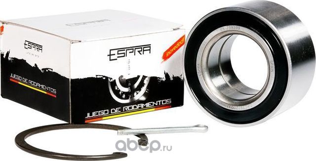 РЕМКОМПЛЕКТ СТУПИЦЫ ПЕРЕДНЕЙ (1 ПОД-К, 2 СТОПОРНЫХ КОЛЬЦА, 1 ШПЛИНТ) C (Espra). Артикул ES739399