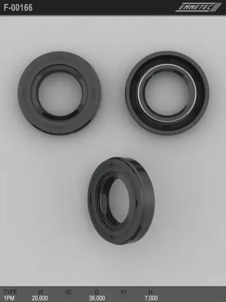 Сальник рулевой рейки 20 36 7 (Emmetec). Артикул F00166