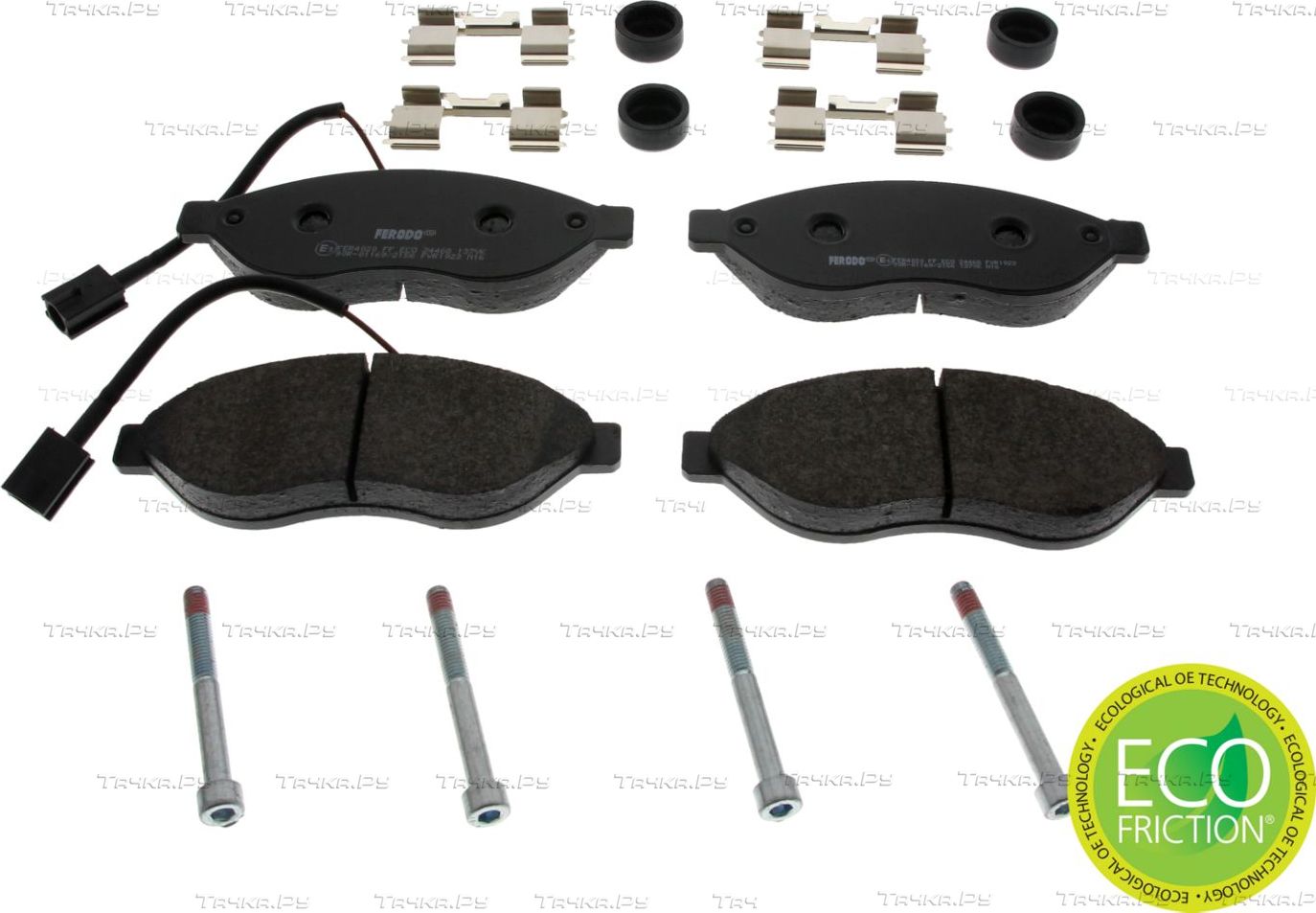 Тормозные колодки Ferodo Premier Eco Friction передние для Peugeot Boxer III 2006-2026. Артикул FVR1923