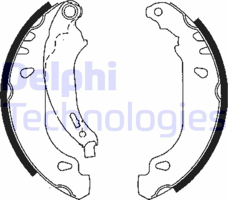 Тормозные колодки Delphi. Артикул LS1848