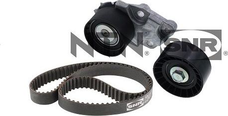 Ремень ГРМ с роликами (комплект) NTN / SNR для Chevrolet Rezzo 2005-2008. Артикул KD453.13