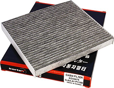 Фильтр салона MAZDA 6 02- (угольный) (Kortex). Артикул KC0067S