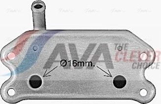 Радиатор масляный (маслоохладитель) для двигателя AVA (алюминий) для Volvo S80 I 2001-2006. Артикул VO3299