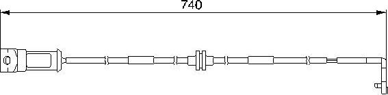 Датчик износа тормозных колодок  Bosch. Артикул 1 987 474 934