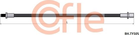 Тормозной шланг Cofle. Артикул 92.BH.TY105