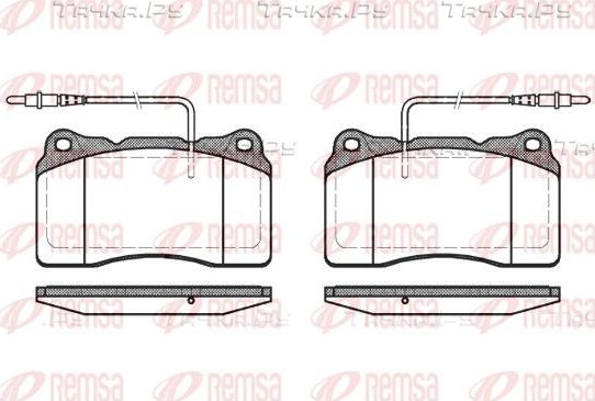 Тормозные колодки Remsa передние для Lancia Phedra 2002-2010. Артикул 0666.14