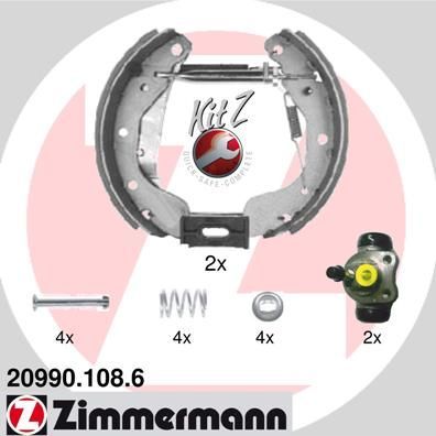 Тормозные колодки Zimmermann KIT Z задние для Opel Astra F 1991-1998. Артикул 20990.108.6