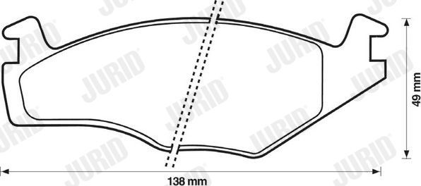 Тормозные колодки Jurid. Артикул 571317D