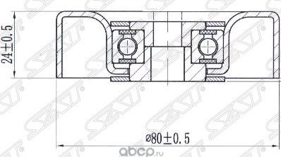 РОЛИК НАТЯЖИТЕЛЯ ПРИВОДНОГО РЕМНЯ MMC COLT ST-MR99 (SAT). Артикул STMR994644