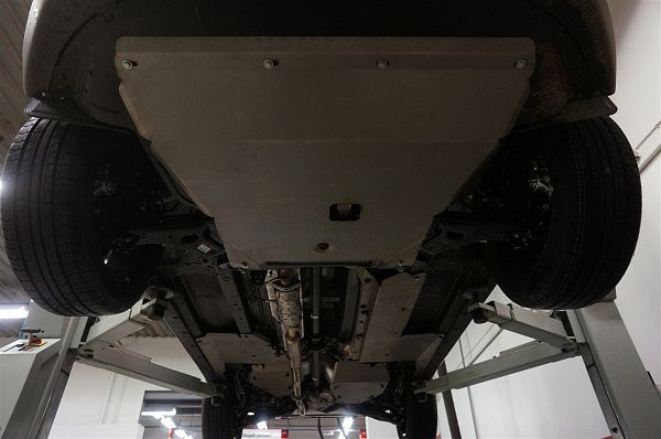 Защита алюминиевая АВС-Дизайн для днища Kia Sportage III 2010-2026. Артикул 11.10ABC