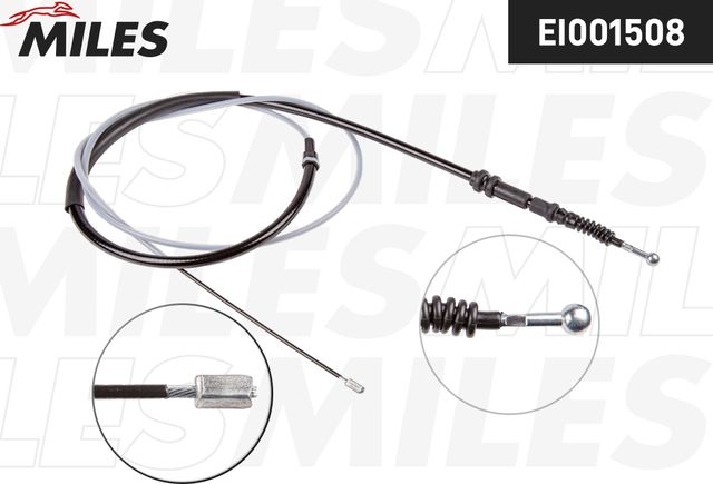 Трос ручника (тросик ручного тормоза) Miles. Артикул EI001508