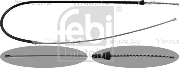 Трос ручника (тросик ручного тормоза) Febi Bilstein. Артикул 48302