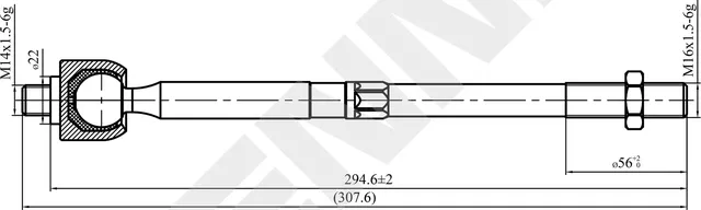 Тяга рулевая FORD C-MAX 07-10, FOCUS 04-20, FOCUS KUGA 12-19 (Zennek). Артикул DTR0024