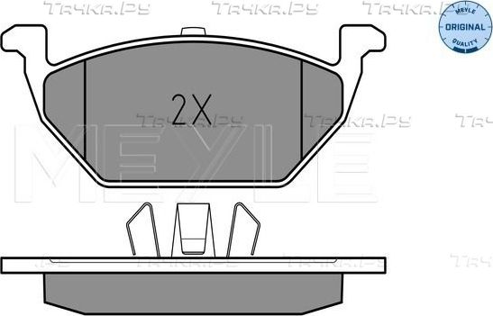 Тормозные колодки Meyle Original передние для Audi A1 I (8X) 2010-2018. Артикул 025 231 3019/A