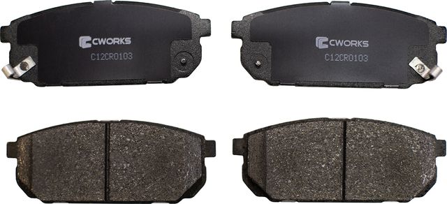 Колодки тормозные задние (Low Metallic) (Cworks). Артикул C12CR0103