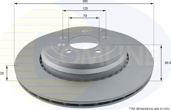 Тормозной диск Comline Comline. Артикул ADC1281V