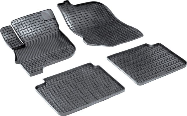 Коврики резиновые Seintex с узором сетка для салона Mitsubishi Galant IX 2006-2012. Артикул 00424