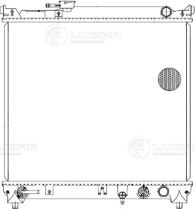 Радиатор охлаждения двигателя Luzar для Suzuki Vitara I 1988-1999. Артикул LRc 2446